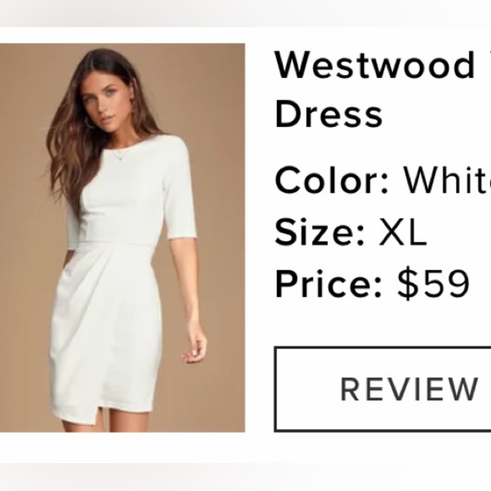 Bought for reception. Never worn.